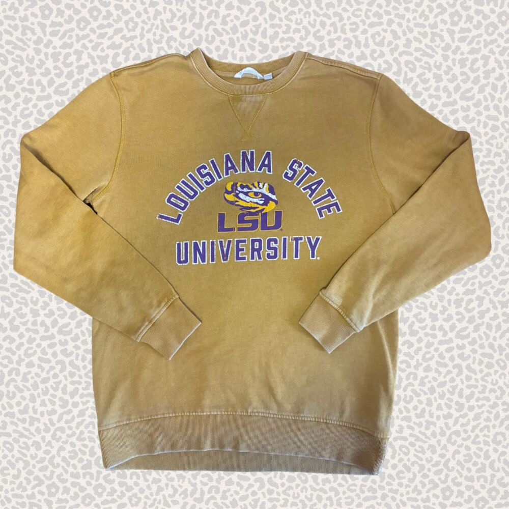 Camp David LSU Crew Neck Sweatshirt Women's Size Small